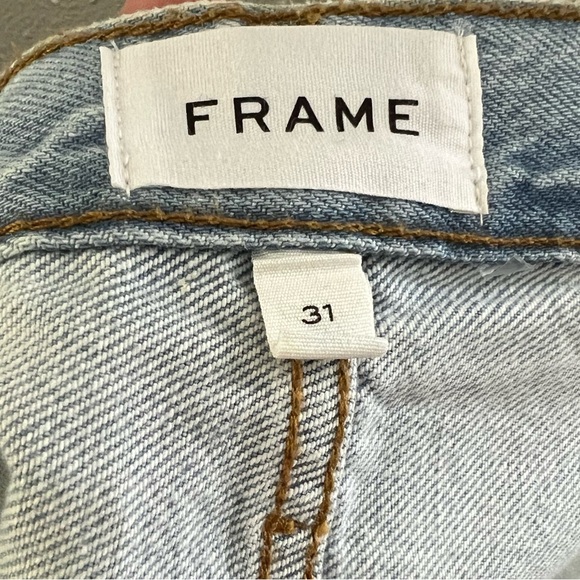 FRAME Le Jane Crop High-Rise Straight-Leg Jeans size 31 - Picture 8 of 8